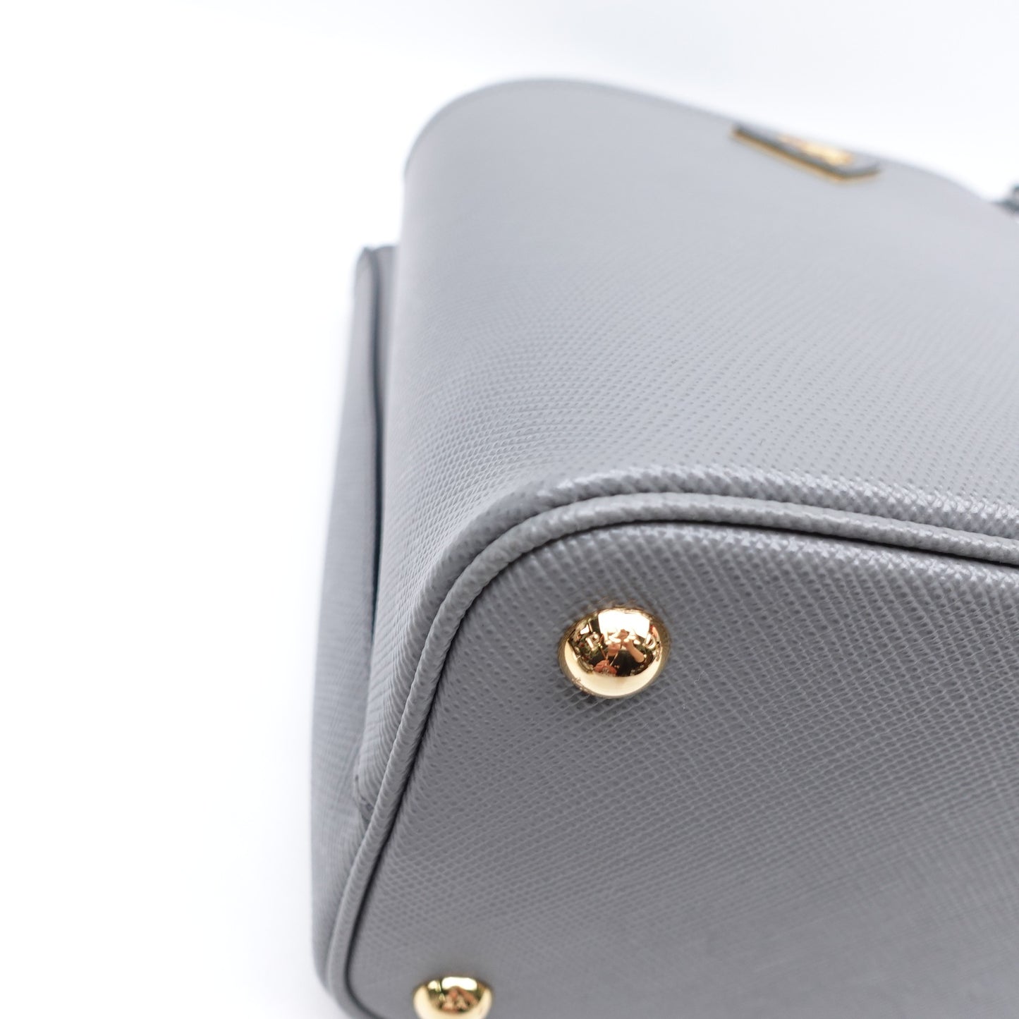 Pre-owned Prada Panier Grey Calfskin Shoulder Bag