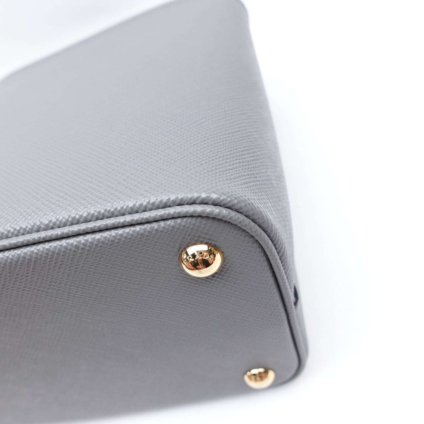 Pre-owned Prada Panier Grey Calfskin Shoulder Bag
