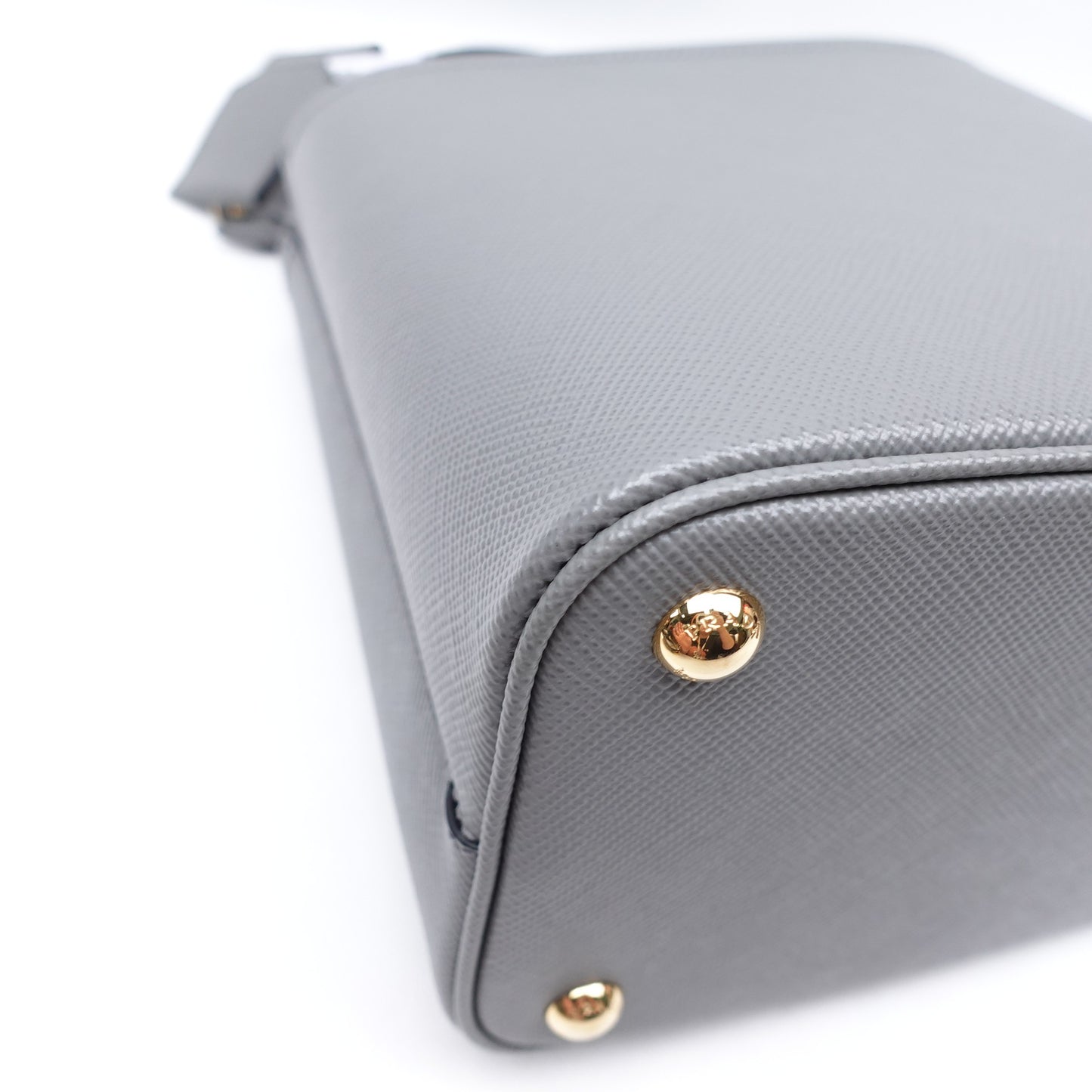 Pre-owned Prada Panier Grey Calfskin Shoulder Bag