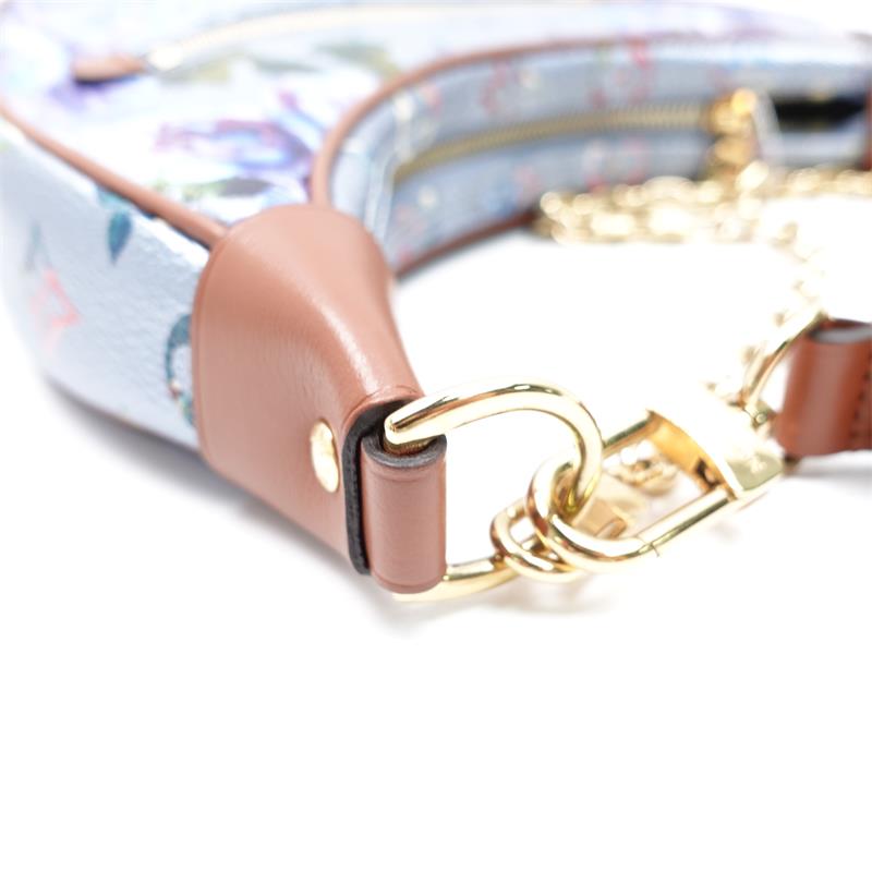 Pre-owned Louis Vuitton Blue Loop Coated Canvas Shoulder Bag