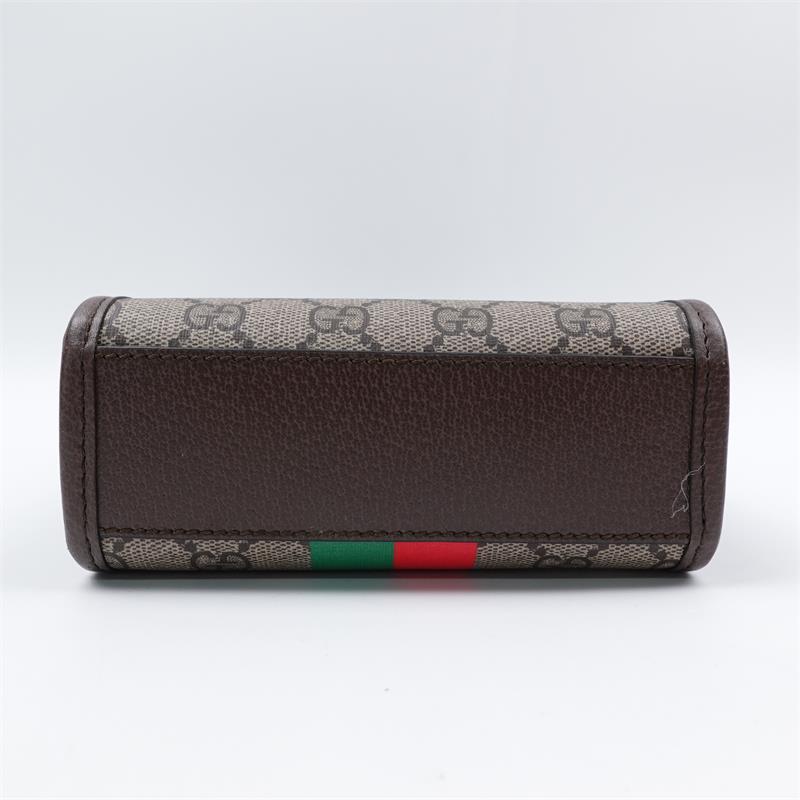【Deal】Pre-owned GUCCI GG Supreme Brown Coated Canvas Shoulder Bag-HZ