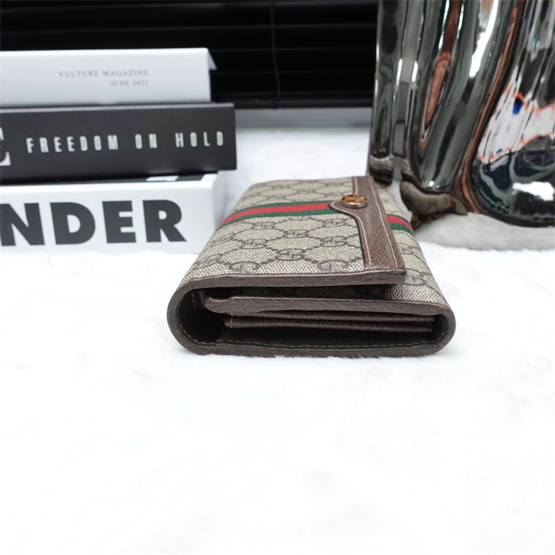 Gucci Ophidia GG Coated Canvas Wallet On Chain