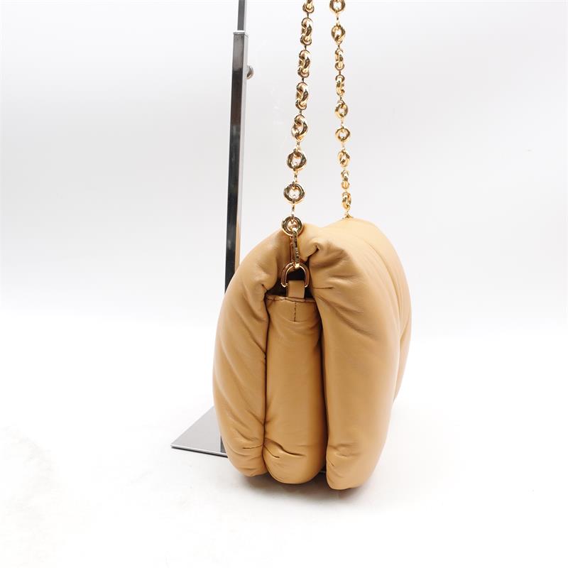 Loewe Goya Soft Kahki Leather Shoulder Bag
