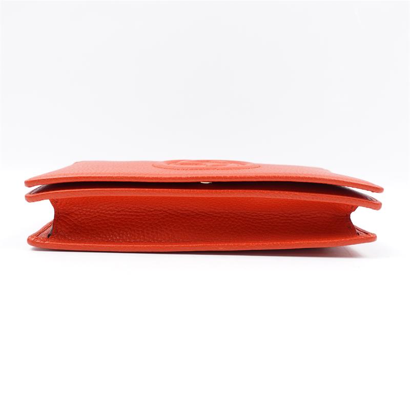 【DEAL】Pre-owned Gucci Soho WOC Orange Calfskin Crossbody Bag