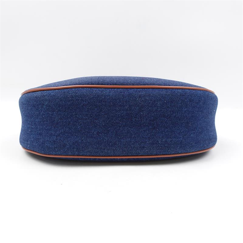 Pre-onwed Celine Ava Triomphe Blue Denim Hobo Bag