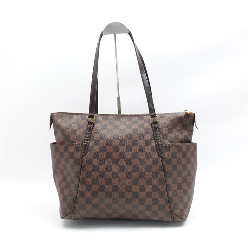 【DEAL】Pre-owned Louis Vuitton Coated Canvas Tote Bags Totally Medium Damier Ebene Tote Bag