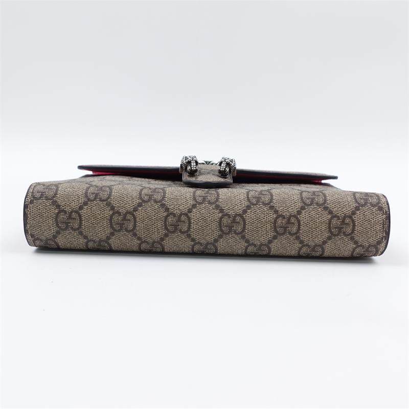 【Deal】Pre-owned GUCCI Dionysus Brown Coated Canvas Shoulder Bag-HZ