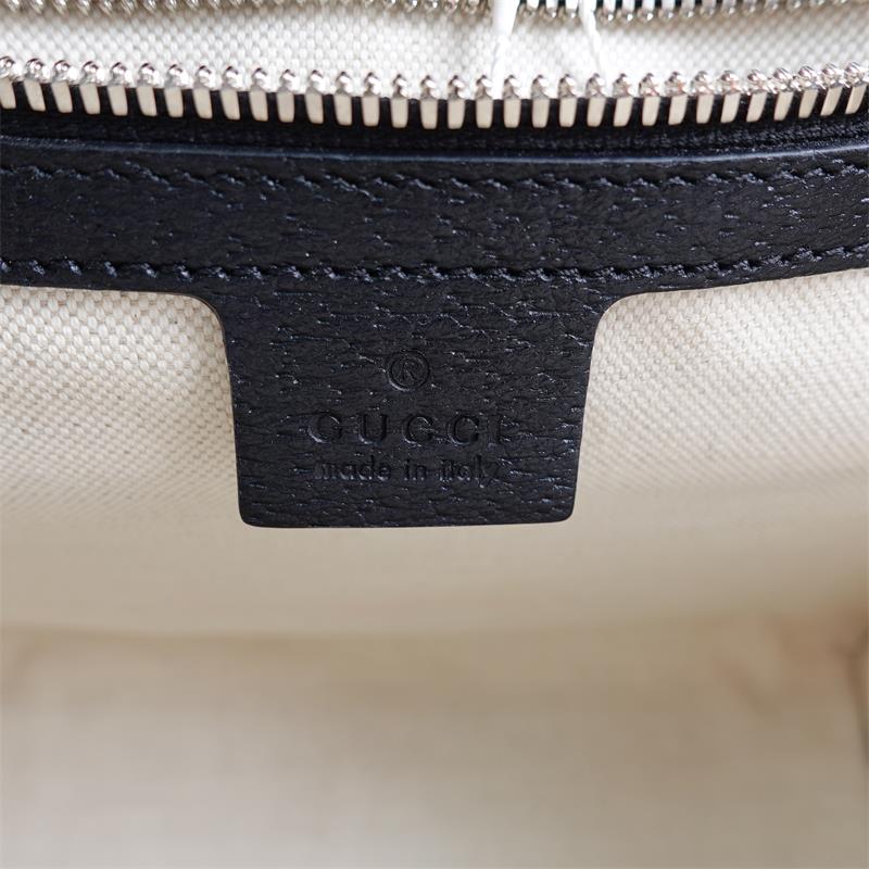 Pre-owned Gucci Iccug Checked Embroidered Multicolor Canvas Tote Bag