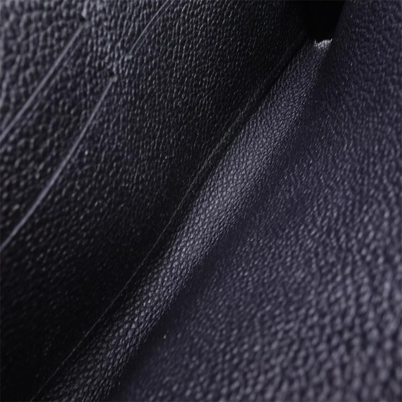 Pre-owed Louis Vuitton Blue Calfskin Long Wallet
