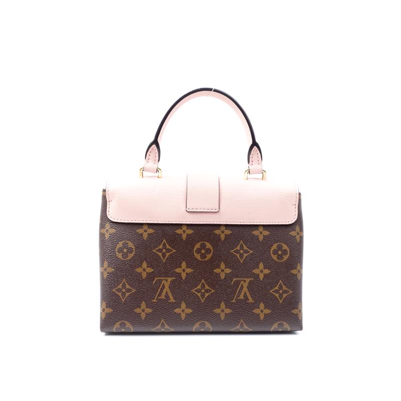 Pre-owned Louis Vuitton Locky Pink Coated Canvas Shoulder Bag