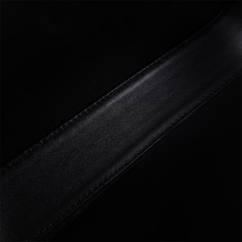 Celine Triomphe Black Calfskin Shoulder Bag