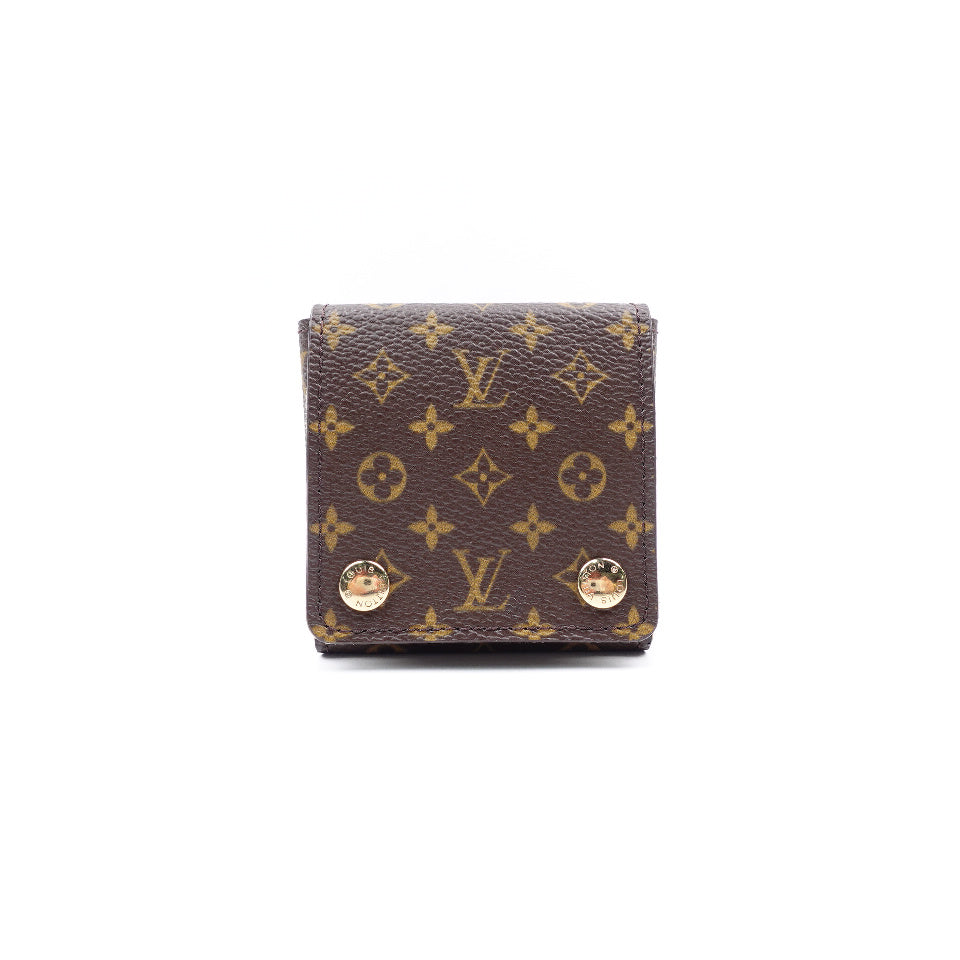 Pre-owned Louis Vuitton Monogram Coated Canvas Jewelry Holder