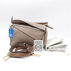 【DEAL】Loewe Puzzle Brown Calfskin Shoulder Bag-TS