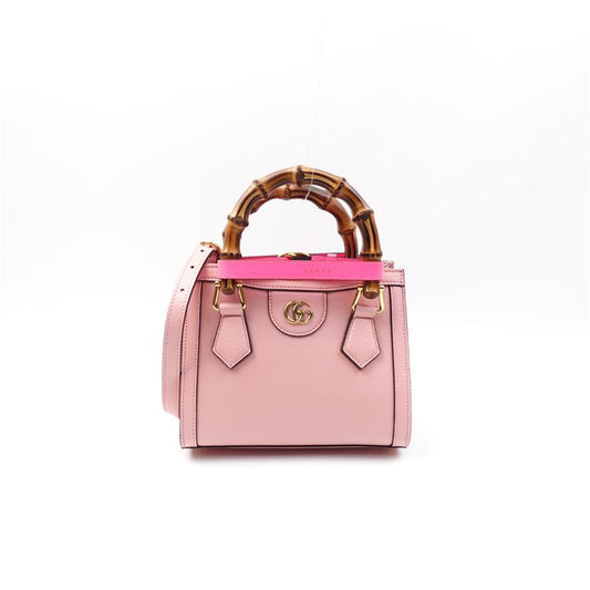 Gucci Diana Pink Calfskin Shoulder Bag