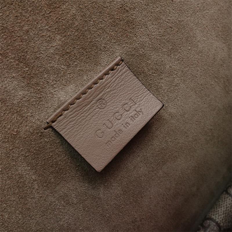 Pre-owned Gucci Dionysus Brown Coated Canvas Shoulder