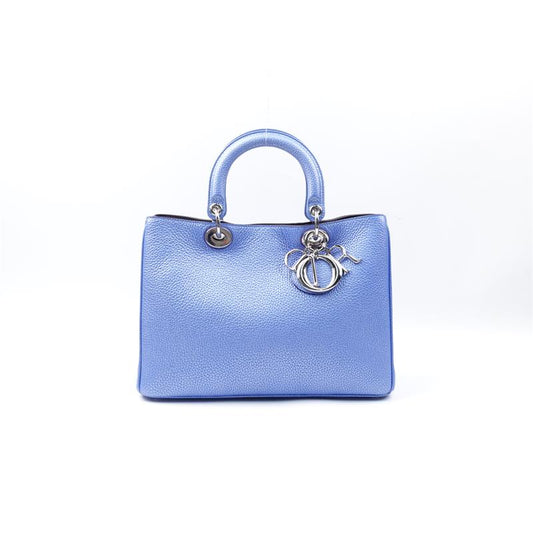 Pre-owned Dior Vip Blue Calfskin Shoulder Bag-HZ