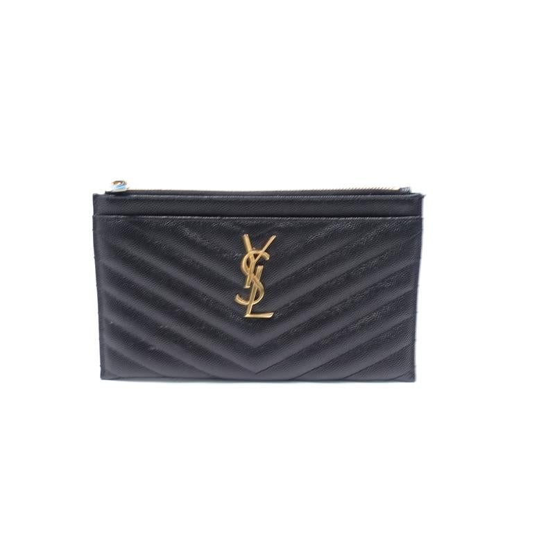 [Deal] Pre-owned Saint Laurent Monogramme Black Calfskin Clutch
