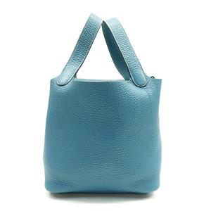 Hermes Picotin 18 Blue Calfskin Hobo Bag