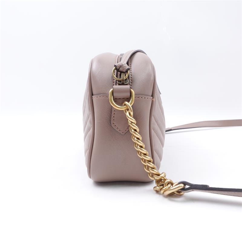 Gucci GG Marmont Milk Tea Color Shoulder Bag