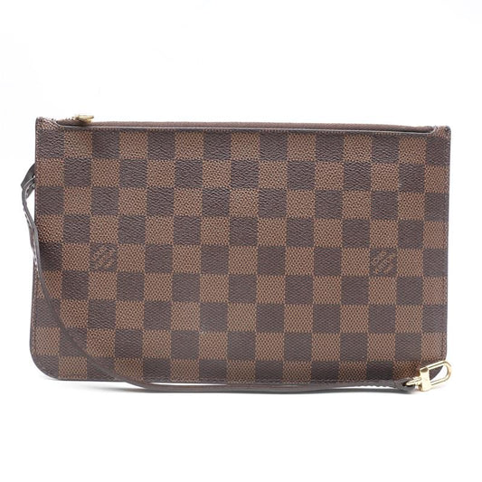 Pre-owned Louis Vuitton Damier Ebene Canvas Neverfull Pouch