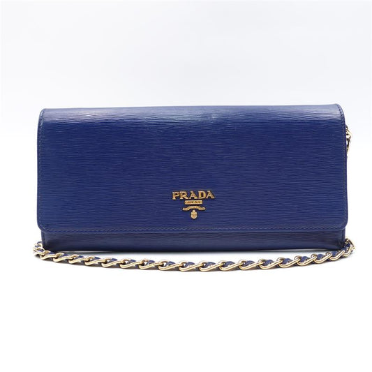【DEAL】Pre-owned Prada WOC Blue Leather Shoulder Bag - TS
