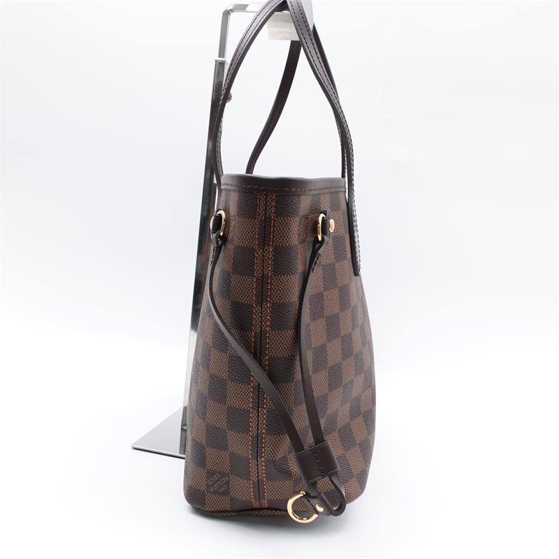 Pre-owned Louis Vuitton Neverfull Damier Eben Coated Canvas Tote Bag