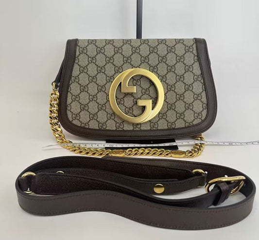Gucci Blondie GG Canvas Shoulder Bag