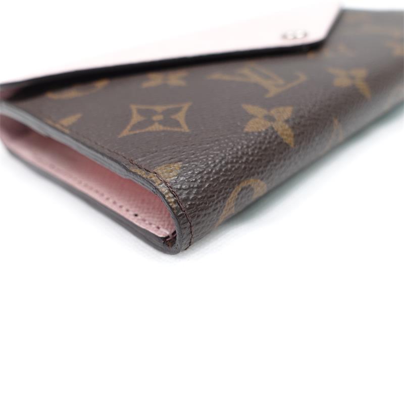 Pre-owned Lousi Vuitton Pink Monogram Coated Canvas Wallet