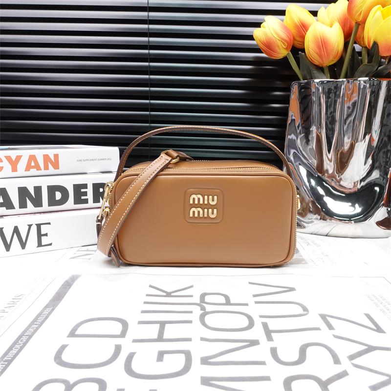 [Deal] Pre-owned Miumiu Tan Calfskin Camera Bag