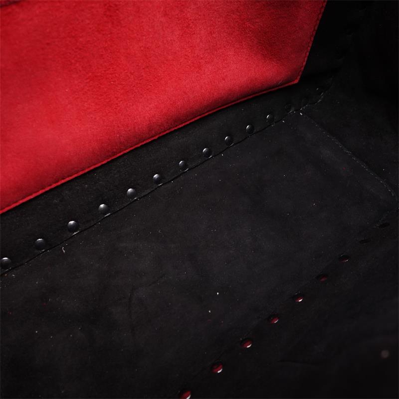 Pre-owned Valentino Rockstud Spike Black Leather Shoulder Bag - HZ