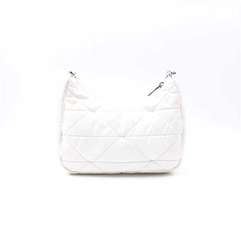 Pre-owned Re-Edition Cream Nylon Shoulder Bag - HZ