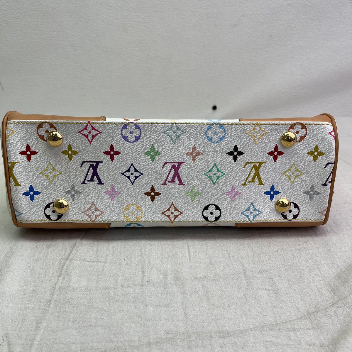 Pre-Owned Louis Vuitton Marilyn White Multicolor Canvas Shoulder Bag T10463362