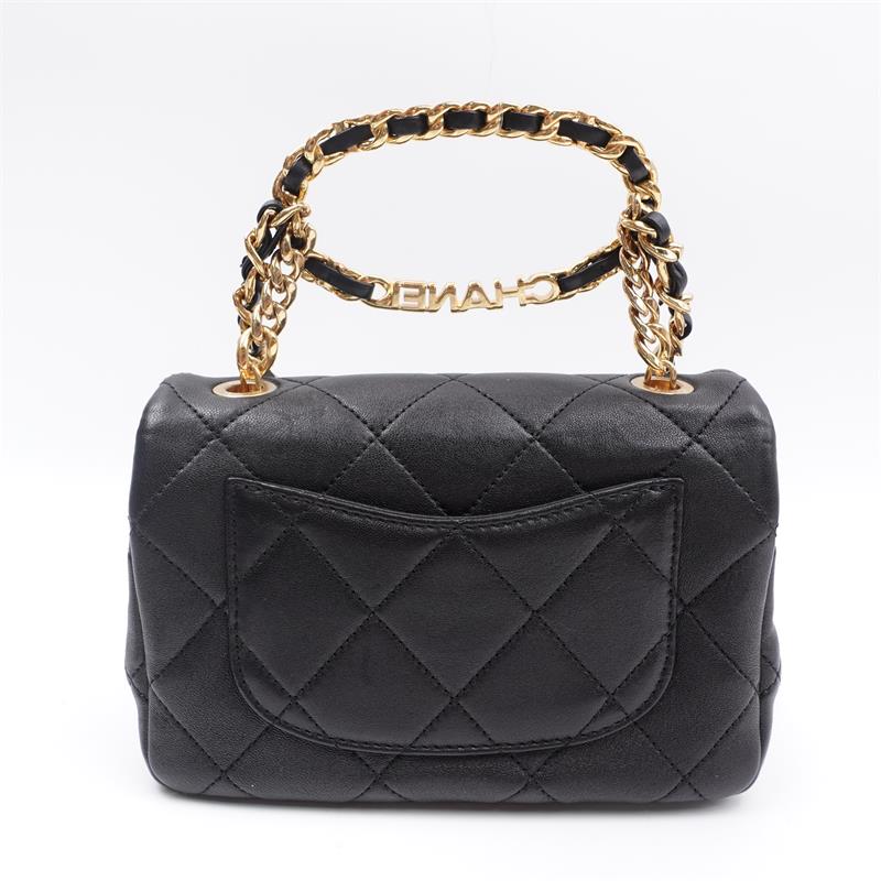 Pre-owned Chanel Black Calfskin Shoulder Bag