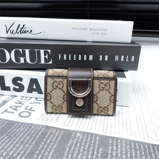 Pre-owned Gucci Canvas Keyholder