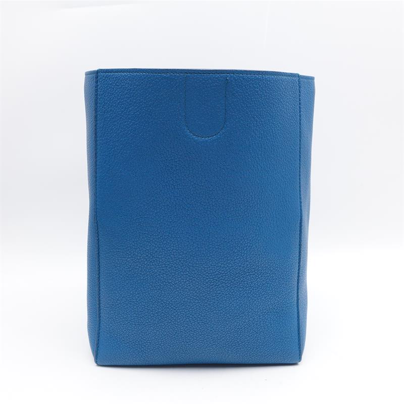 【DEAL】Pre-owned  Celine SANGLE BUCKET Blue Calfskin Shoulder Bag-HZ