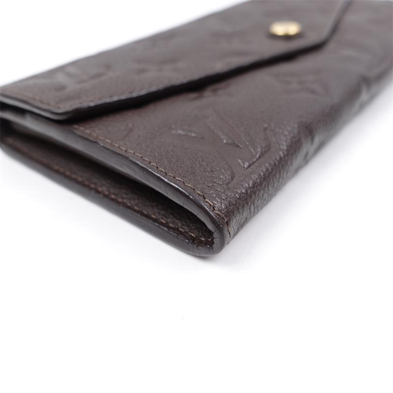 Pre-owned Louis Vuitton Sarah Brown Calfskin Wallet