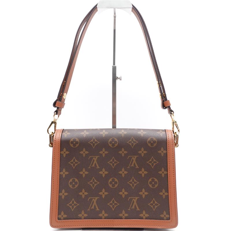 Pre-owned Louis Vuitton Brown Dauphine Coated Canvas Shoulder Bag-HZ