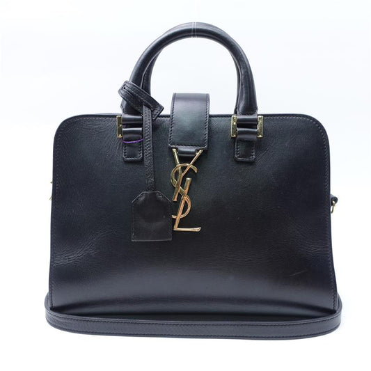 Saint Laurent Monogram Black Calfskin Handbag