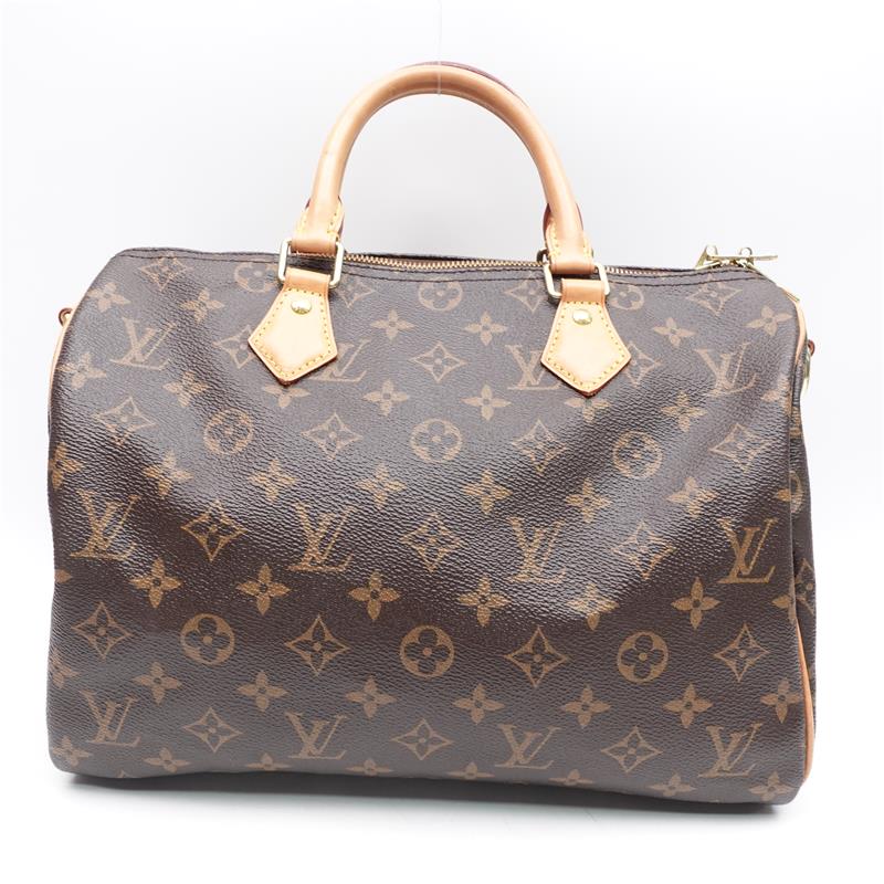 Pre-owned Louis Vuitton Speedy 30 Bandouliere Monogram Canvas Satchel