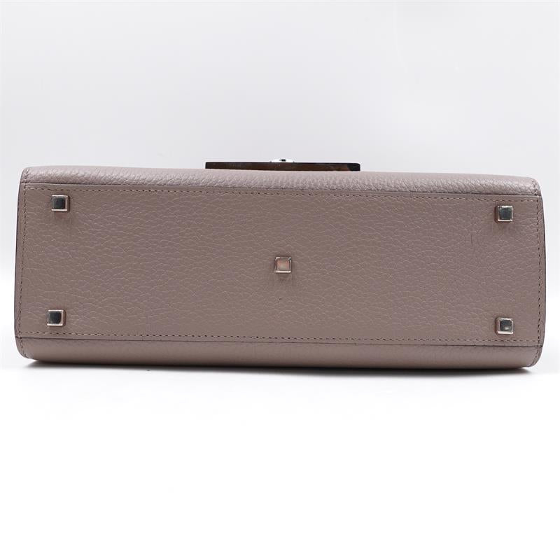 Pre-owned Moynat Grey Calskin Handle Bag-HZ