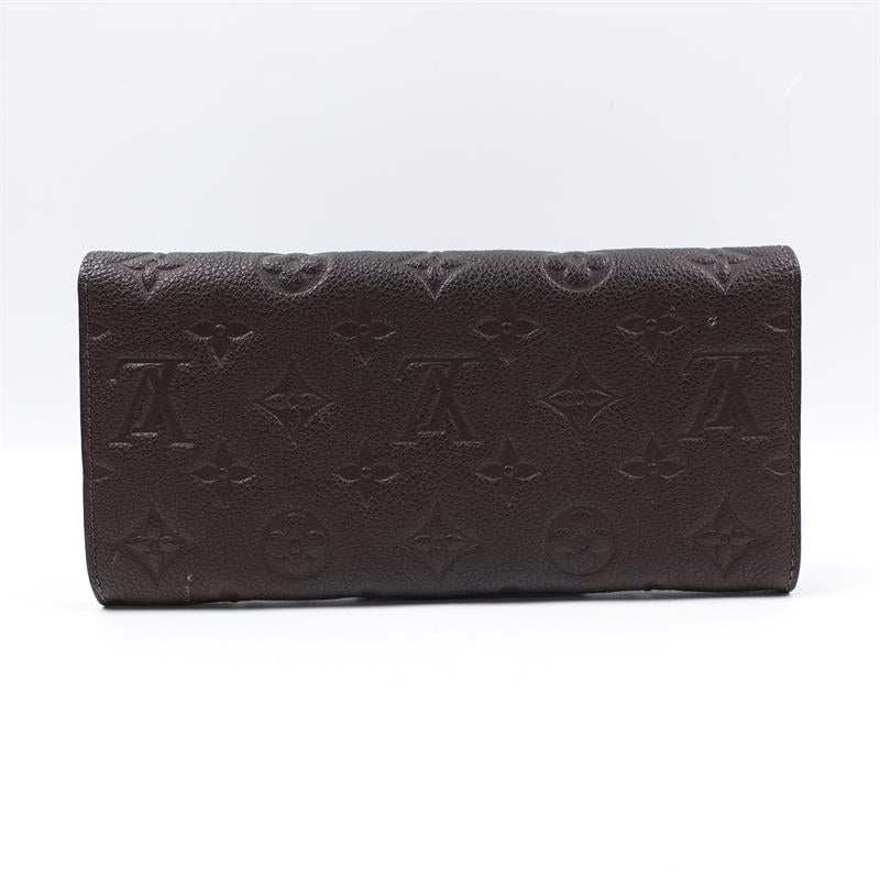 Pre-owned Louis Vuitton Sarah Brown Calfskin Wallet