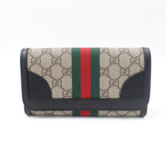 【DEAL】Gucci Ophidia GG Supreme Coated Canvas Long Wallet-HZ