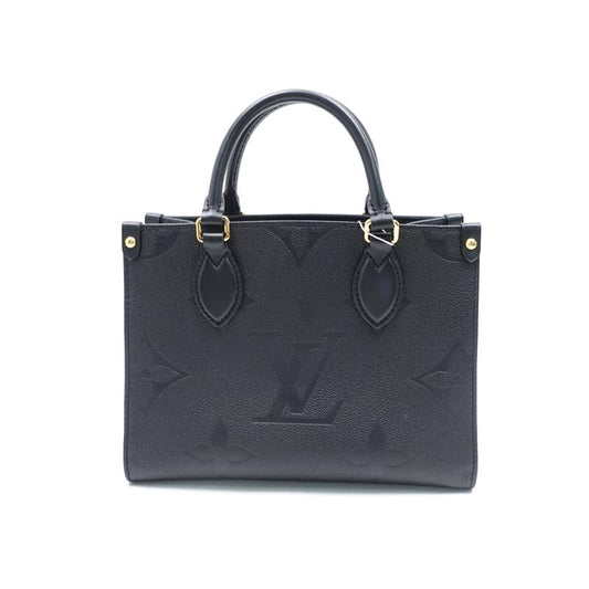 Pre-owned Louis Vuitton OnthegoPM Black Calfskin Tote