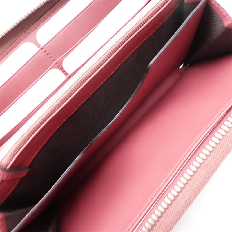 Pre-owned Gucci Pink Bloom Coated Canvas Wallet