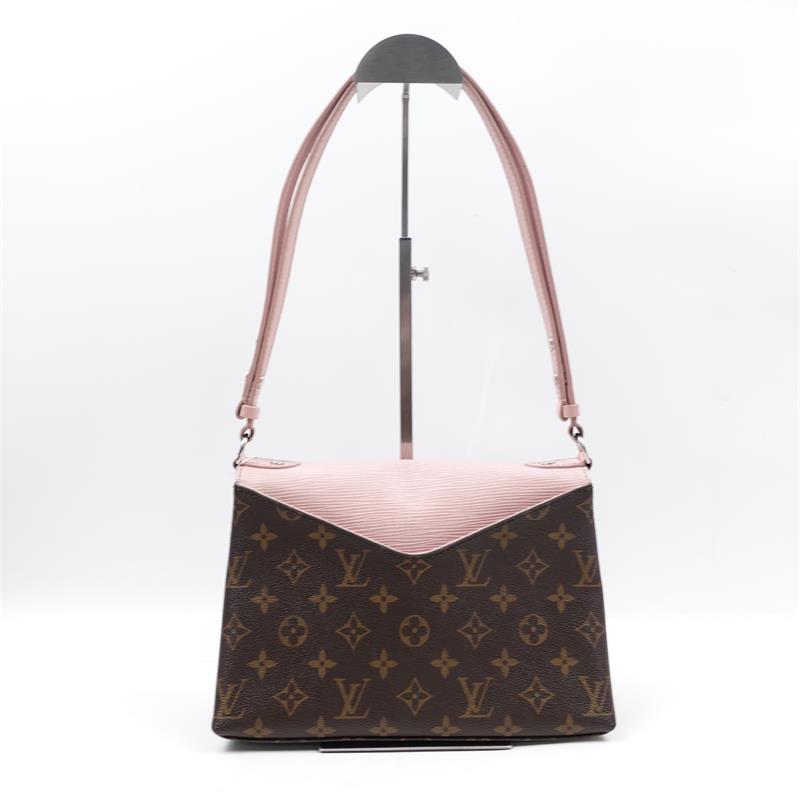 【Deal】Louis Vuitton Saint Michel Pink Monogram EPI Shoulder Bag -TS