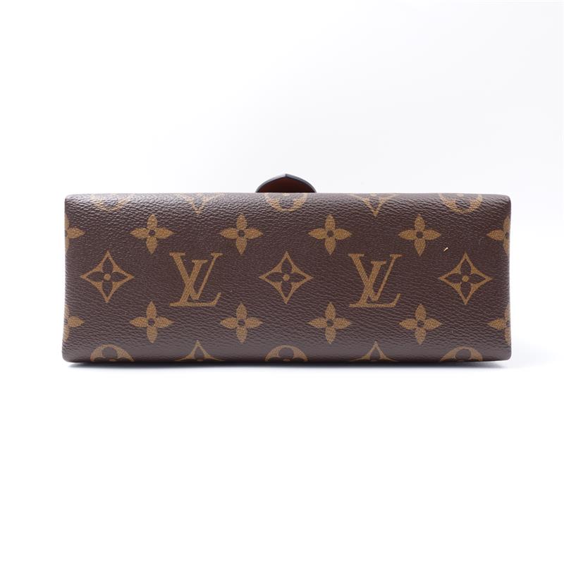 Pre-owned Louis Vuitton Locky Brown Coated Canvas Shoulder Bag-HZ