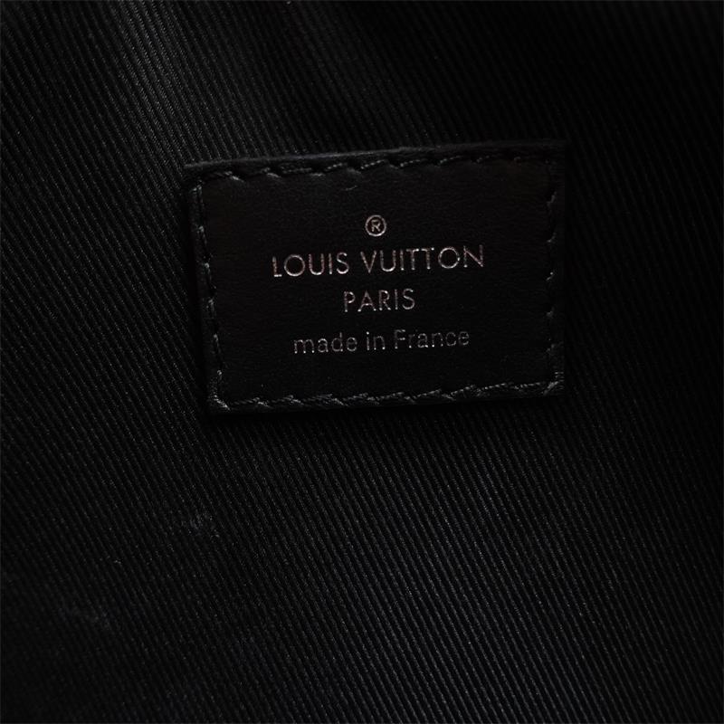 Pre-owned Louis Vuitton Black Coated Canvas Shoulder Bag