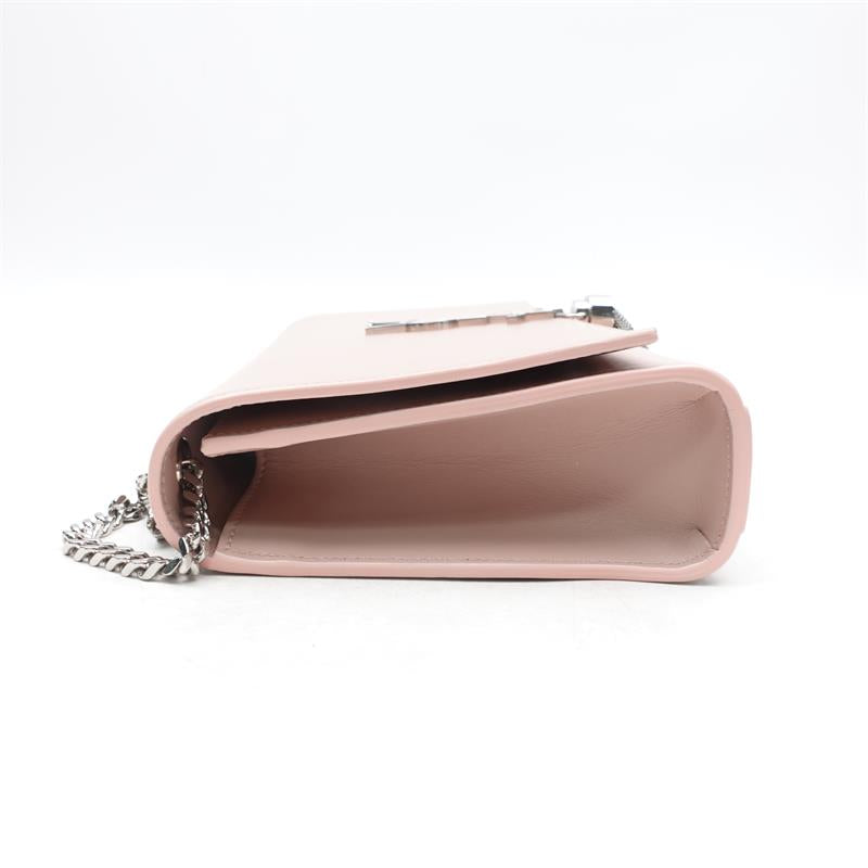 Pre-owned Saint Laurent Pink & Silver Kate Crossbody Bag-TS