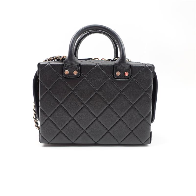 Pre-owned Chanel Black Calfskin Box Crossbody Bag-HZ