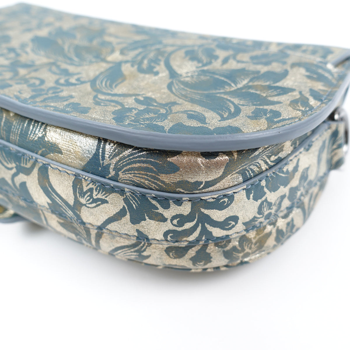 Pre-Owned Dior Bobby Blue Calfskin Leather Shoulder Bag T10414341